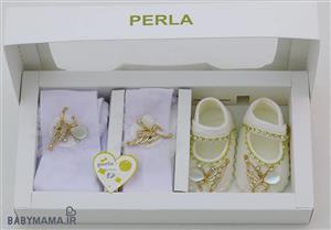 ست سه تیکه نوزادی دخترانه Perla 