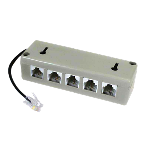 تبدیل 1 به 5 سوکت تلفن