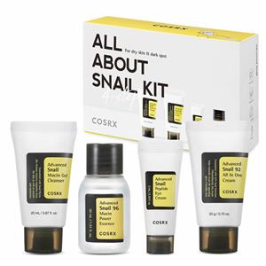کیت ترمیم کننده پوست چهار مرحله ای حلزون کوزارکس all about snail kit