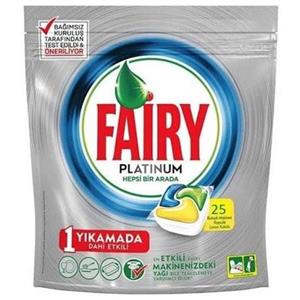 قرص ماشین ظرفشویی فیری مدل پلاتینیوم بسته 25 عددی Fairy Platinum Original DishWasher Tablets 25 Tablets