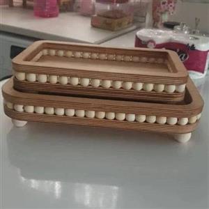 سینی مستطیل مهره دار