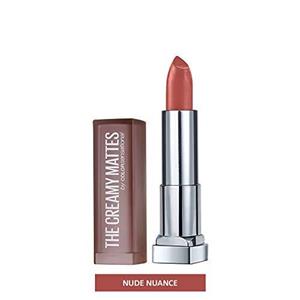 Maybelline Makeup Color Sensational Creamy Matte Lipstick, Nude Nuance, Nude Lipstick, 0.15 oz
