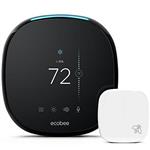 ecobee4 Smart Thermostat with Built-In Amazon Alexa, Room Sensor Included