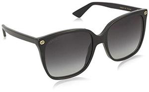 Gucci Women GG0022S 57 Black/Grey Sunglasses 57mm 