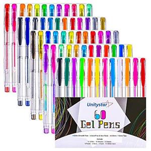 Gel Pens for Coloring, UnityStar 360 Set of Colorful Gel Pens with 180 Colors & 180 Ink Refills and Gift Box for Adult Coloring Books Drawing Doodling Crafts (No Duplicate) 