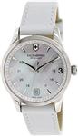 Victorinox Alliance Small Mother of Pearl Dial Leather Strap Ladies Watch 241661