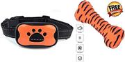 No Bark Collar Vibration ONLY Human Upgrade New 2018 Version- Sonic Anti Bark Training Collar For Small Medium Large Dogs Best No Bark Control Collar Safe Waterproof Bundle FREE Interactive Bone Toy