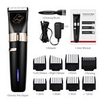 OMorc Professional Pet Clippers Low Noise, Rechargeable Cordless Dog Grooming Clippers Electric Hair Trimmer Clippers Pet Grooming Kit With 8 Comb Guides for Dogs/Cats (Black)