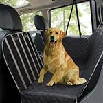 Dog Car Seat Covers,Waterproof Scratch Proof Pet Seat Covers Dog Seat Covers for Back Seat w/ Mesh Window/ Side Flaps, Convertible dog Hammock, Durable Soft Seat Protector for Cars Trucks & SUVs,Black