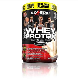 Six Star Pro Nutrition 100% Whey Protein Plus, 32g Ultra-Pure Whey Protein Powder, Vanilla, 2 Pound 
