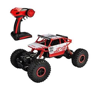 SZJJX RC Rock Off Road Vehicle 2.4Ghz 4WD High Speed 1 18 Racing Cars Remote Radio Control Electric Crawler Buggy Hobby Fast Race Truck Red 