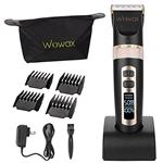 WOWAX Hair Clipper, Professional Cordless Rechargeable Men Hair Trimmer, LCD Display, 4 Guide Comb