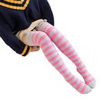 CCSDR Women s Warm Socks, Women Winter Cartoon Stripe Over Knee Long Boot Thigh-High Warm Socks Leggings Lolita (MulticolorF)