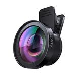 AUKEY Ora iPhone Camera Lens, 0.45x 120 Wide Angle + 15x Macro Clip-on iPhone Lens for iPhone 8, 7, 6, Samsung, Other Android Smartphones