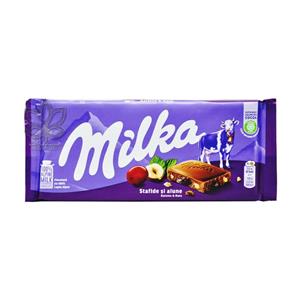 شکلات فندق و کشمش 80 گرم میلکا milka 