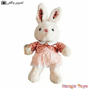 عروسک خرگوش لباس پولکی