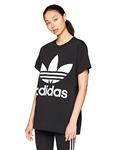 adidas Originals Women s Originals Big Trefoil Logo Tee, Black, XS