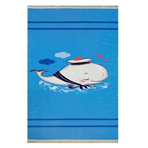 فرش کودک اختصاصی چاپی طرح دلفین کد1036 