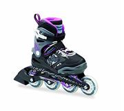 PHOENIX - 4 Size Adjustable Junior Skate - Girls 2016 , Black/Purple, 11 J to 1 Adjustable