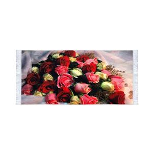 تابلو فرش کلاریس طرح گلهای هفت رنگ