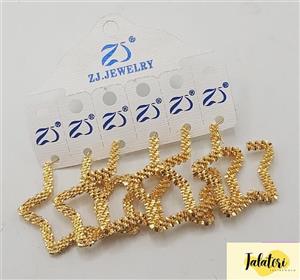 گوشواره ستاره طرح طلا کد 1-E097 