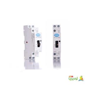 کنتاکتور 2پل تک فاز25آمپر اتوماتیک دستی بوبین 220ولت  کدJRCT-25-2P-220V-MبرندJBH