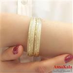 النگو زنانه طلاروس برش سی ان سی 8میل talarus bangle  کد DSB18174W - آسناکالا