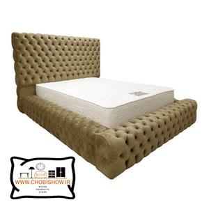 تخت خواب دو نفره چستر ( لمسه ) کد 10160