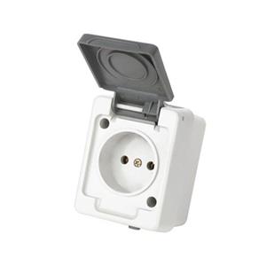 پریز برق بدون ارت بارانی مدل برکه پارت الکتریک