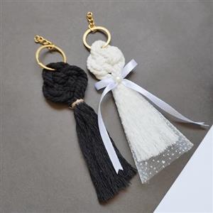 گیفت عروس و داماد ست، بسته 10عددی مکرومه شیک و جدید با تگ اسم و تاریخ مراسم