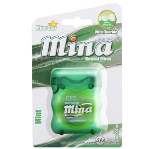 نخ دندان مینا مدل Mint Narrow Mina Mint Mina Star Dental Floss