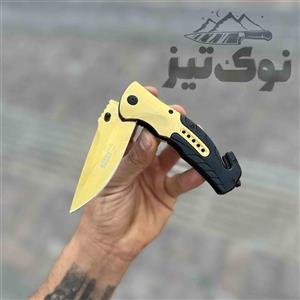 چاقو بوکر اف 90 هفت رنگ و طلایی