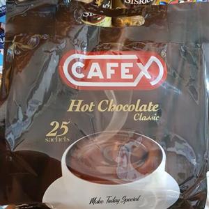 هات چاکلت  کافکس ( شکلات داغ )، بسته 25 عددی ، کیفیت فوق العاده بالا 