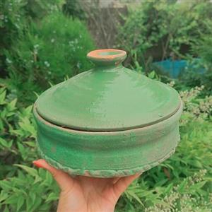 گمج 4 نفره دستساز  ظرف سفالی چهار نفره گمج چهار نفره گمج شعله مستقیم چهار نفره گمج گیلان  گمج 4 نفره