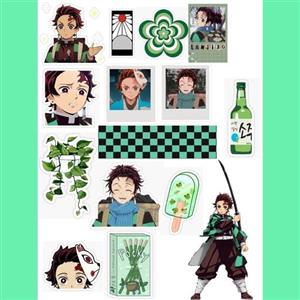 استیکر انیمه شیطان کش تانجیرو 