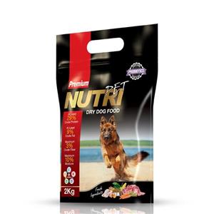 غذای خشک سگ پروبیوتیک نوتری پت مدل Premium 29 Percent مقدار 2 کیلوگرم Nutri Pet Premium 29 Percent Dry Dog Food 2 kg