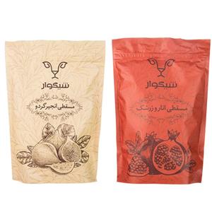 مسقطی انار و زرشک شیگوار به همراه انجیر گردو مقدار 800 گرم Shigvar Pomegranate And Berberis With Walnut Common fig Masghati 800gr 