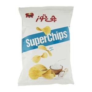 سوپر چیپس نمکی توز مقدار 90 گرم Cheetoz Salty Super Potato Chips 90gr 