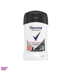 مام استیک ضد تعریق رکسونا مدل آنتی باکتریال اینویزیبل Stick Rexona Antibacterial invisible حجم 40 گرم فیلیپینی