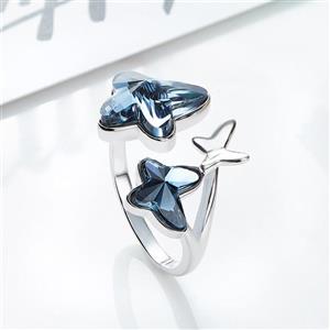 انگشتر نقره پروانه سواروسکی