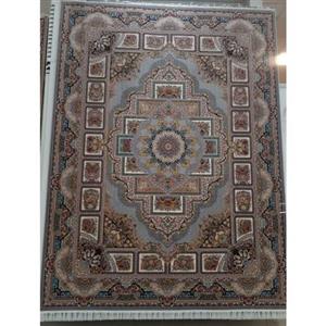 فرش ماشینی 1200 شانه اصل تراکم 3600 طرح حوض نقره زمینه نقره ای 12 متری جنس اکرولیک