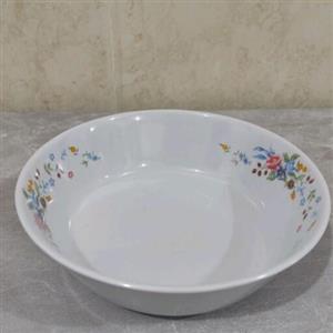 کاسه سالاد کوچک کاسه میوه و کاسه سالاد ملامین طرح گل ویکتوریا مارک یزد ملامین 1 عددی