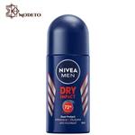 مام نیوا رول ضد تعریق مدل درآی ایمپکت Nivea Roll on Dry impact حجم 50 میل دو لیبل آلمانی