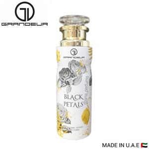 اسپری زنانه گرنجور اماراتی مدل BLACK PETALS حجم 200 میلGrandeur Perfume body Spray 