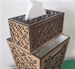 سطل زباله با جعبه دستمال کاغذی مدل منتظم
