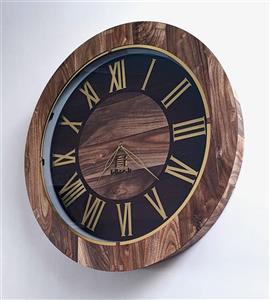 ساعت دیواری طرح چوب 3687