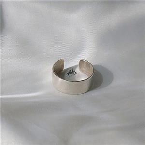 انگشتر نقره  پشت باز مردانه کد 1184