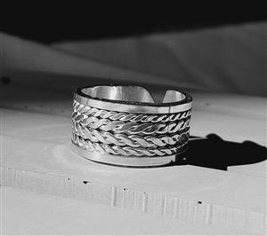 انگشتر نقره یونانی مردانه کد 1754