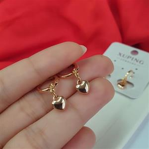 گوشواره قلبی ژوپینگ رنگ ثابت