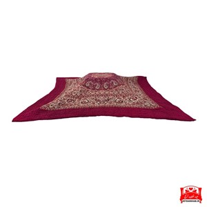 لحاف کرسی کلاسیک درباری زرشکی